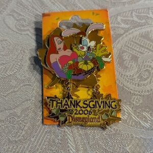 Disney Thanksgiving 2006 Jessica Rabbit Pin LE- 1000 Rare Multicolor